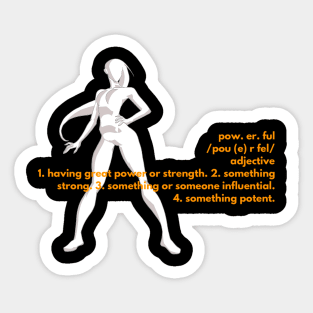 Powerful woman Sticker
